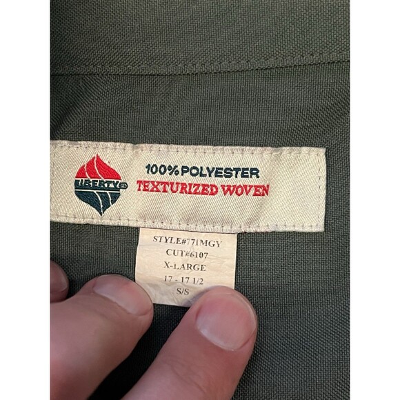 Metro Guard Men's Size Security XL Button Front Grey Liberty Uniform Shirt - Picture 6 of 6